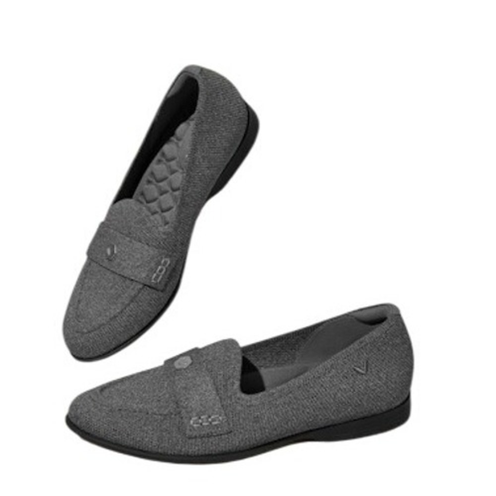 VIVAIA Francesca Penny Loafers Grey Knit Comfort Slip On Women Shoes Size 39.5‎